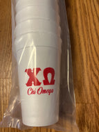 10-pack Styrofoam Cups- Chi Omega