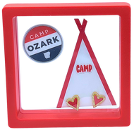 Camp Earrings- Ozark Red