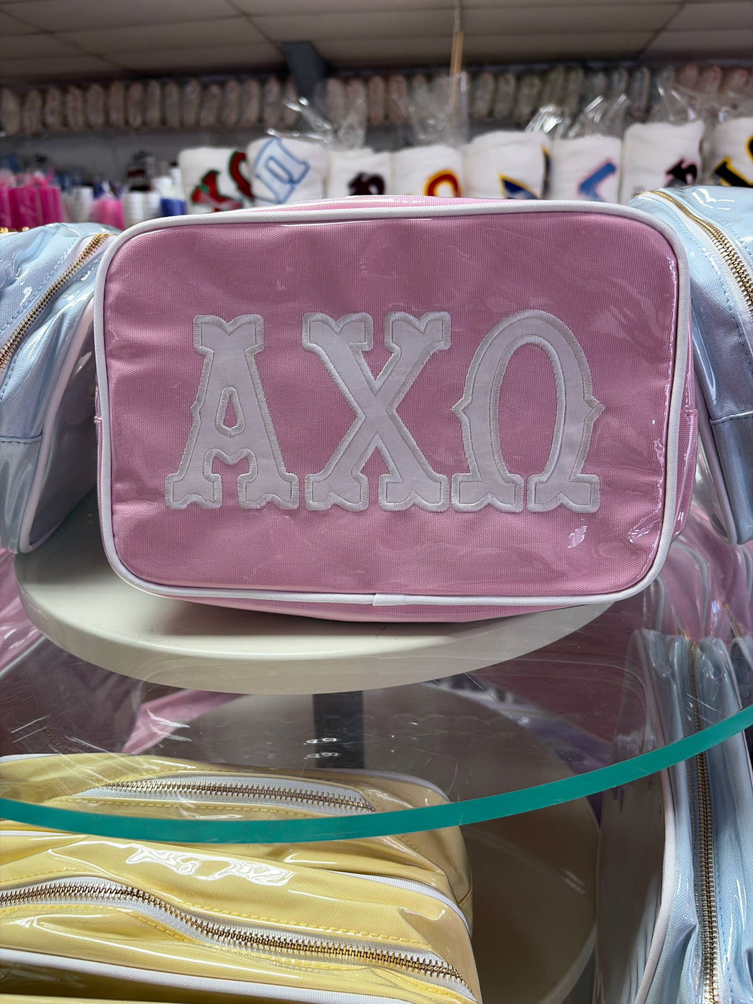 Applique Cosmetic Bag- Alpha Chi Omega