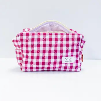 Quilted Gingham Bag- Sigma Kappa