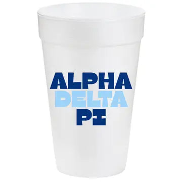 Multi-Color Styrofoam Cups- Alpha Delta Pi