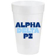 Multi-Color Styrofoam Cups- Alpha Delta Pi