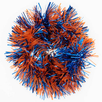 Tinsel Scrunchie- Royal & Orange