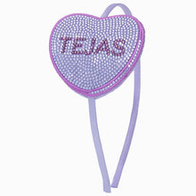 Youth Rhinestone Heart Headband- Tejas