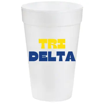 Multi-Color Styrofoam Cups- Delta Delta Delta