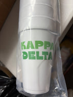 Multi-Color Styrofoam Cups- Kappa Delta
