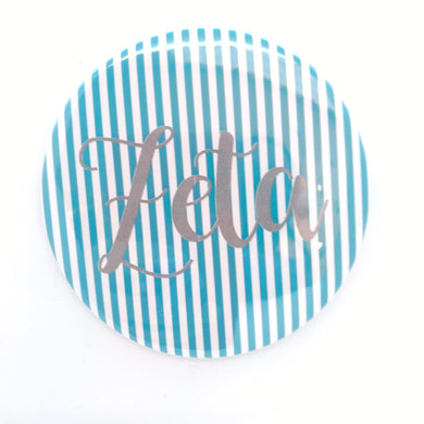 Pinstripe Button- Zeta Tau Alpha