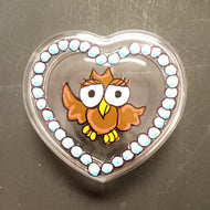Painted Heart Box- Chi Omega