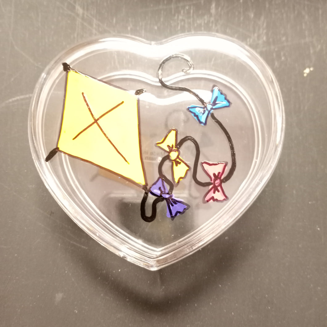 Painted Heart Box- Kappa Alpha Theta