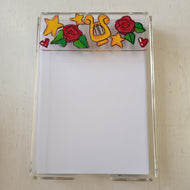Painted Notepad Holder- Alpha Chi Omega
