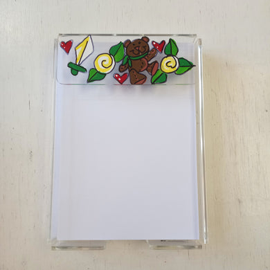 Painted Notepad Holder- Kappa Delta