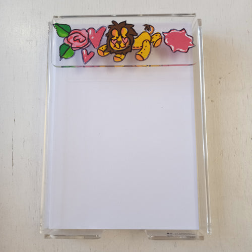 Painted Notepad Holder- Phi Mu