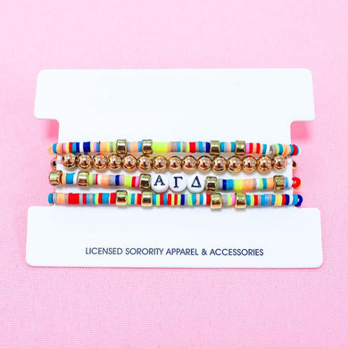 Miley Bracelet Stack- Alpha Gamma Delta