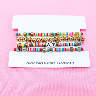 Miley Bracelet Stack- Alpha Phi