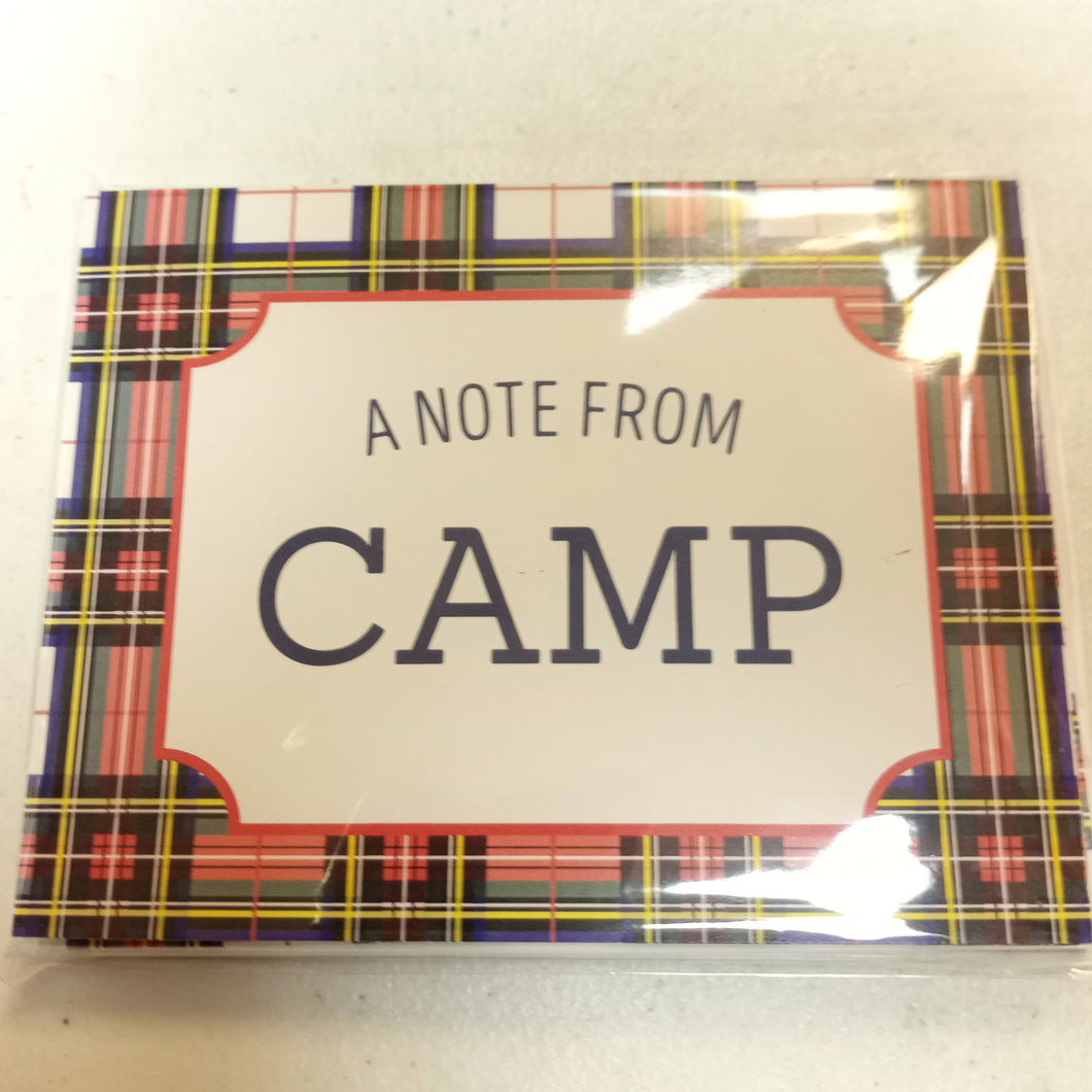 Plaid Camp Cards