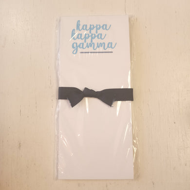 Skinnie Scripty Notepad- Kappa Kappa Gamma