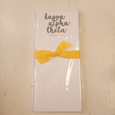 Skinnie Scripty Notepad- Kappa Alpha Theta