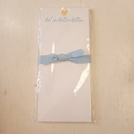 Skinnie Heart Notepad- Delta Delta Delta