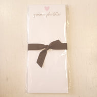 Skinnie Heart Notepad- Gamma Phi Beta