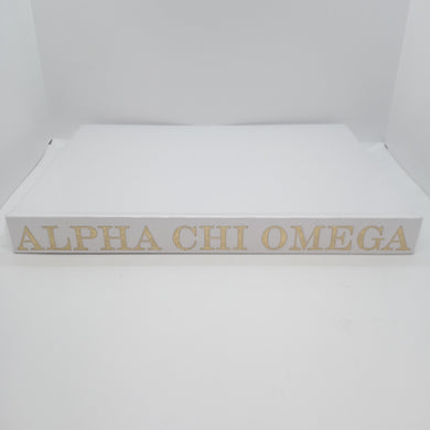 White Linen Memory Book- Alpha Chi Omega