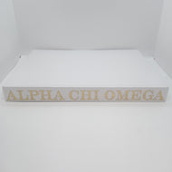White Linen Memory Book- Alpha Chi Omega