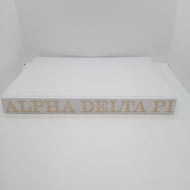 White Linen Memory Book- Alpha Delta Pi
