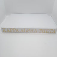White Linen Memory Book- Kappa Alpha Theta