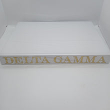 White Linen Memory Book- Delta Gamma