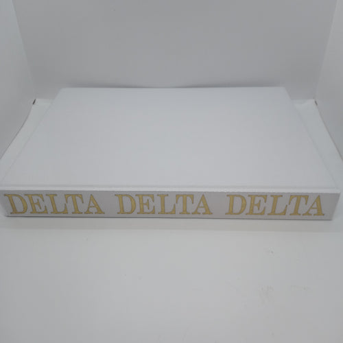 White Linen Memory Book- Delta Delta Delta
