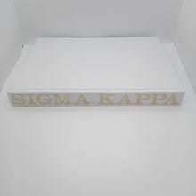 White Linen Memory Book- Sigma Kappa