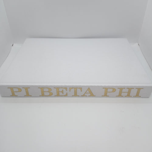 White Linen Memory Book- Pi Beta Phi