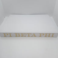 White Linen Memory Book- Pi Beta Phi