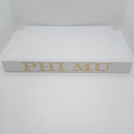 White Linen Memory Book- Phi Mu