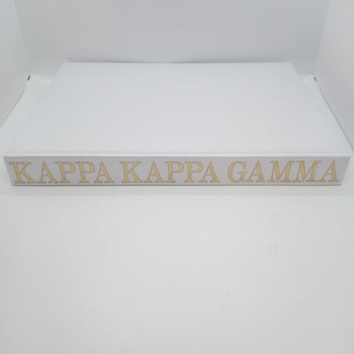 White Linen Memory Book- Kappa Kappa Gamma