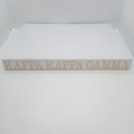 White Linen Memory Book- Kappa Kappa Gamma