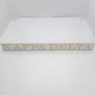 White Linen Memory Book- Kappa Delta