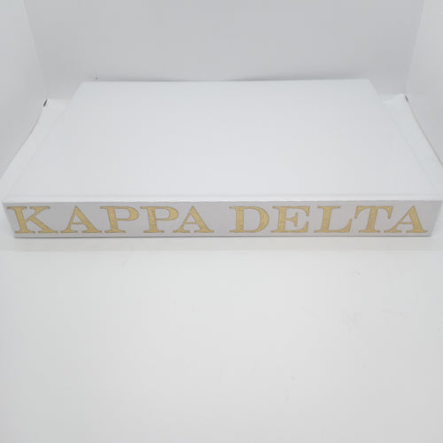 White Linen Memory Book- Kappa Delta