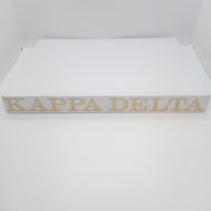 White Linen Memory Book- Kappa Delta