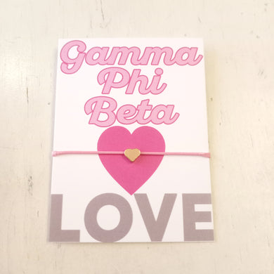 Love String Bracelet- Gamma Phi Beta