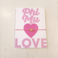 Love String Bracelet- Phi Mu