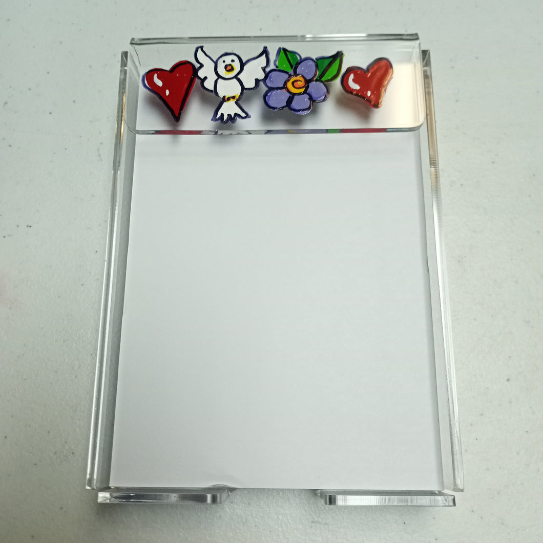 Painted Notepad Holder- Sigma Kappa