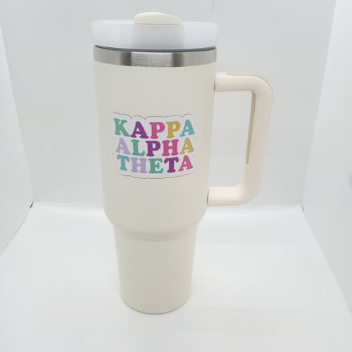 Metal Tumbler with Magnet- Kappa Alpha Theta