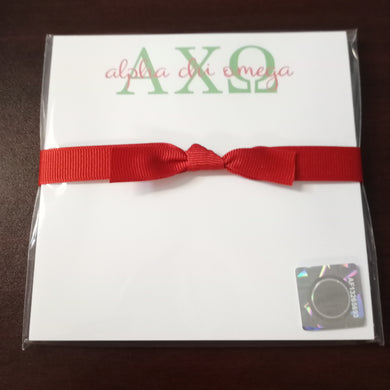 Doodle Notepad- Alpha Chi Omega