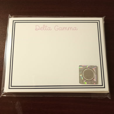 Script Flat Notecards- Delta Gamma