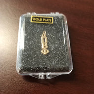 Gold Plate Vertical Letter Drop - Pi Beta Phi