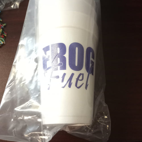 Frog Fuel Styrofoam Cups