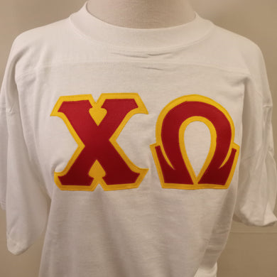 Stitch Jersey Shirt- Chi Omega