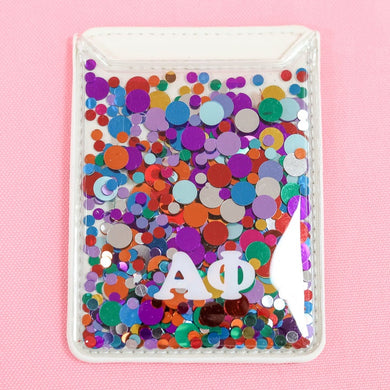 Confetti Phone Wallet- Alpha Phi