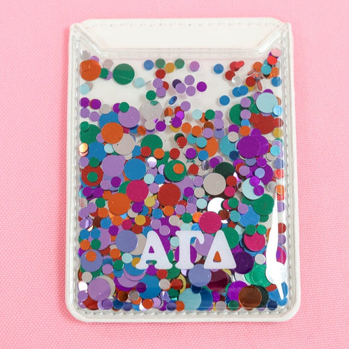 Confetti Phone Wallet- Alpha Gamma Delta