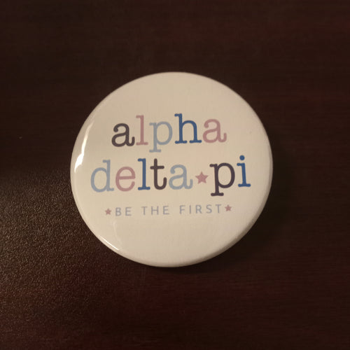 Greek Motto Button- Alpha Delta Pi